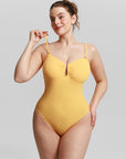 Silhouette One-Piece Swimsuit - Yellow