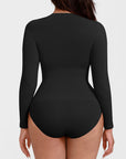 Essentials Classic Long Sleeve Bodysuit - Black