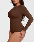 Essentials Classic Long Sleeve Bodysuit - Brown