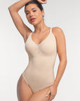 Built-In Bra Sculpting Bodysuit - Nude