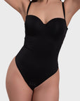 Bustier Corset Bodysuit - Black