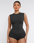 Sculpt Chic High-Neck Bodysuit - Black