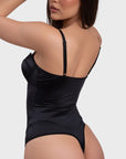 Amelia Corset Bodysuit - Black