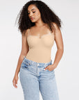 Bustier Corset Bodysuit - Nude