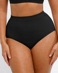 High Waisted Classic Shaping Panties - Black
