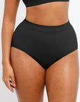 High Waisted Classic Shaping Panties - Black
