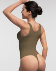 SculptCurve Thong Bodysuit - Brown