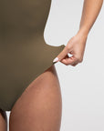SculptCurve Thong Bodysuit - Brown