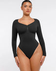 SculptCurve Long Sleeve Thong Bodysuit
- Black