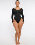 SculptCurve Long Sleeve Thong Bodysuit
- Black
