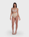 Tummy Control Shaping Thong Panties - Nude