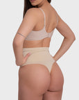 Tummy Control Shaping Thong Panties - Nude