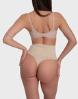 Tummy Control Shaping Thong Panties - Nude