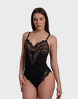 Mariella Lace Shaping Bodysuit - Black
