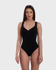 SculptCurve Thong Bodysuit - Black