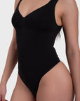 SculptCurve Thong Bodysuit - Black