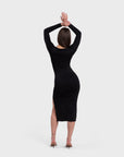 Elegance Midi Dress - Black
