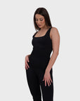 All Day Sculpting Flare Jumpsuit - Black