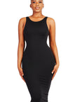 Dream Sculpt Midi Dress - Black