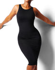 Dream Sculpt Midi Dress - Black