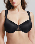SoftHalo Wireless Bra - Black