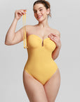 Silhouette One-Piece Swimsuit - Yellow