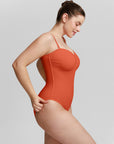 Silhouette One-Piece Swimsuit - Red