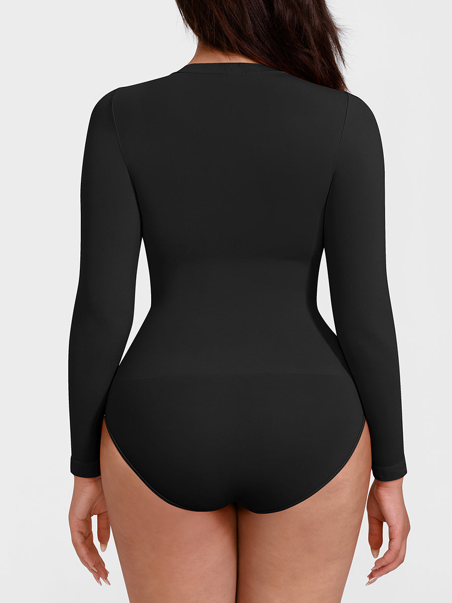 Essentials Classic Long Sleeve Bodysuit - Black