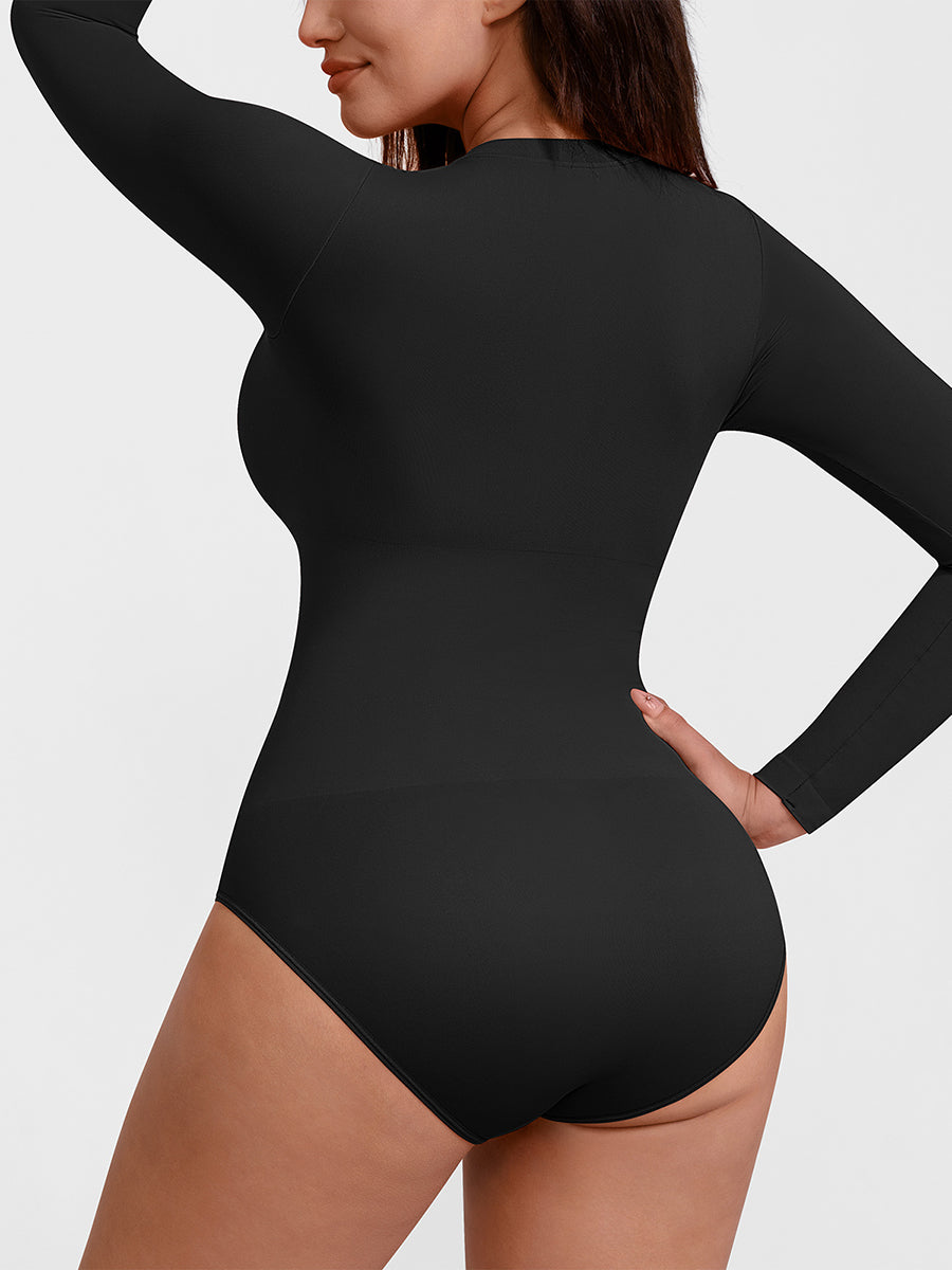 Essentials Classic Long Sleeve Bodysuit - Black