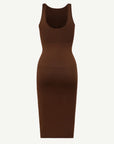 Dream Sculpt Midi Dress - Brown