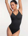 Built-In Bra Sculpting Bodysuit - Black