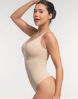 Built-In Bra Sculpting Bodysuit - Nude
