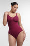 SculptEase Shaping Bodysuit - Dark Red