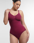 SculptEase Shaping Bodysuit - Dark Red