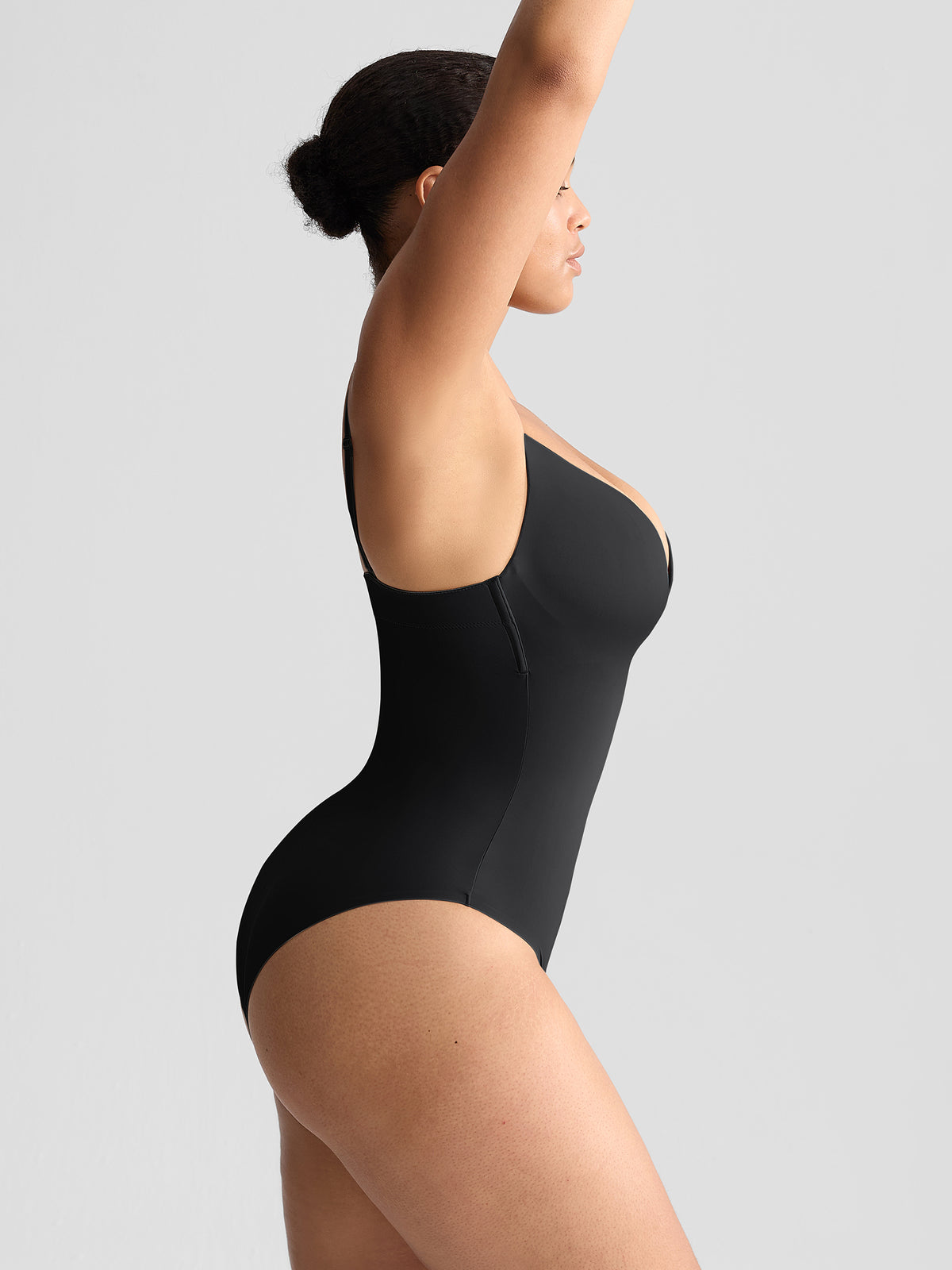 SculptEssence Signature Plunge Bodysuit - Black