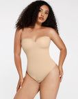Bustier Corset Bodysuit - Nude
