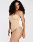 Bustier Corset Bodysuit - Nude