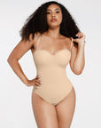 Bustier Corset Bodysuit - Nude