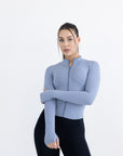 Evolve Contour Long Sleeve Jacket - Lilac Blue