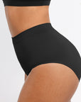 High Waisted Classic Shaping Panties - Black