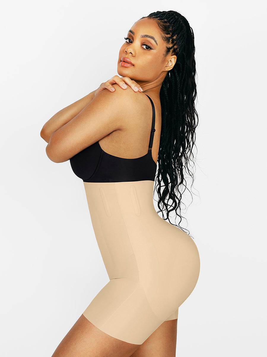 Detachable Straps Zip Up Slimming Body Shaper - Black – Shop Lily MK