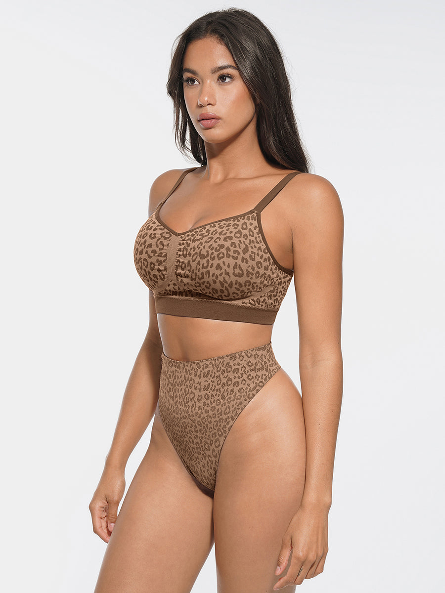 Everyday Shaping Leo Print Thong Panties