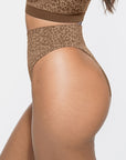 Everyday Shaping Leo Print Thong Panties
