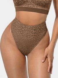 Everyday Shaping Leo Print Thong Panties