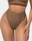 Everyday Shaping Leo Print Thong Panties