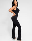 All Day Sculpting Flare Jumpsuit - Black