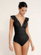 LunaSculpt Shaping Swimsuit - Black