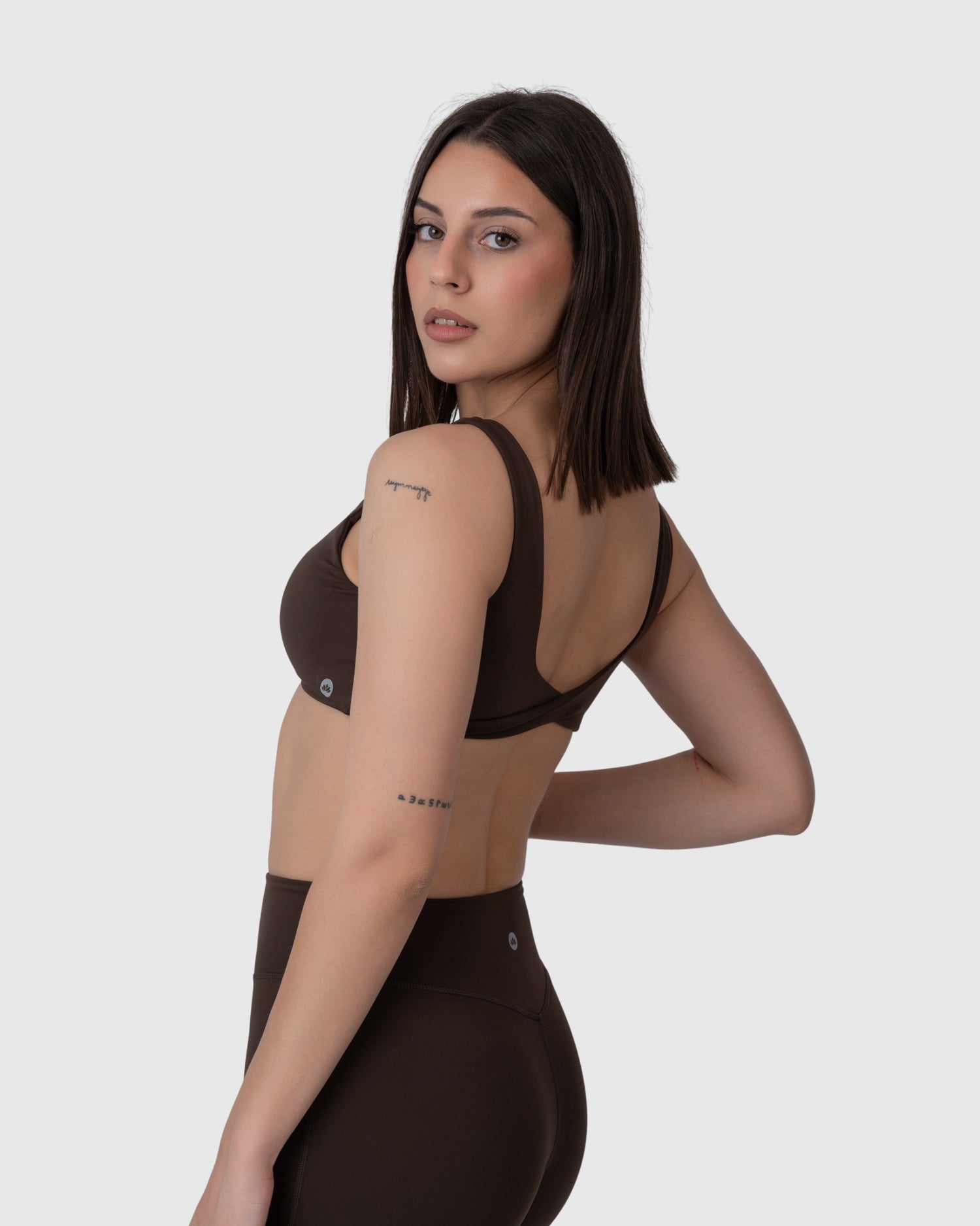 Align Soft Twist Sports Bra - Espresso