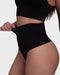 Tummy Control Shaping Thong Panties - Black