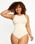 Dream Sculpt Halter Neck Bodysuit - White